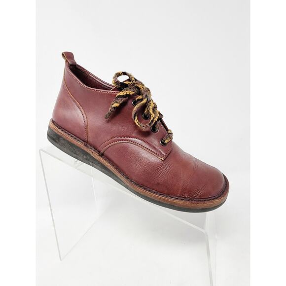 Brendan Jennings Women's US 7-7.5 Burgundy Brown Leather Handmade Boots UK 5.5